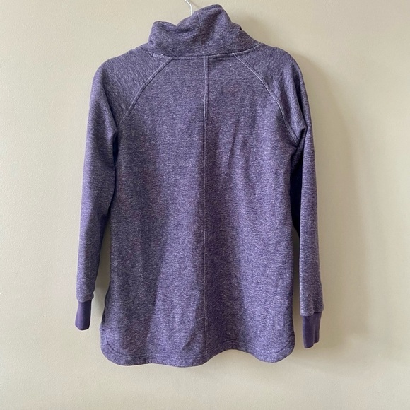 Columbia Cowl Neck Pullover Size Medium Purple Heather - Picture 11 of 15